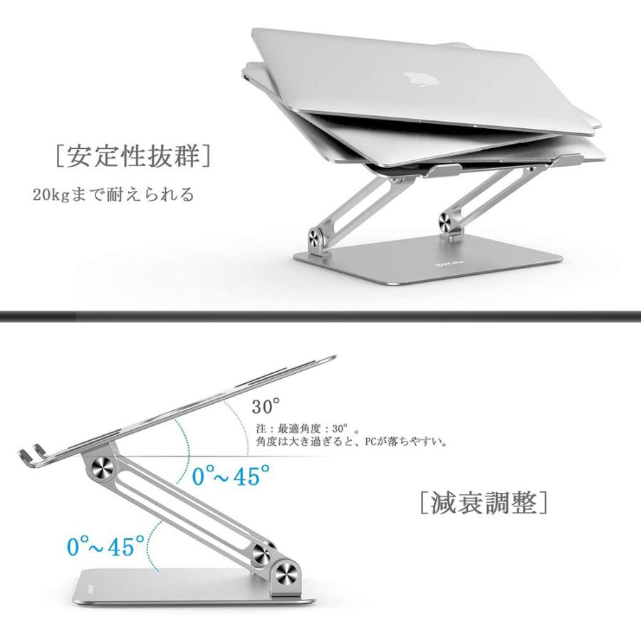 側面の角度調節機構。実際の揺れは写真だけでは分かりません。
